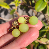 Antique Art Nouveau Uranium Grape Brooch