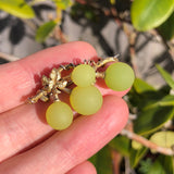 Antique Art Nouveau Uranium Grape Brooch