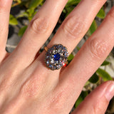 Antique Blue Paste Costume Ring