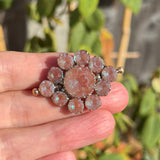 Antique Edwardian Saphiret Glass Eye Brooch