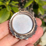 Antique Garnet Hand Painted Locket