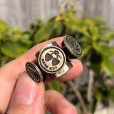 Antique Masonic Wax Seal Desk Wheel