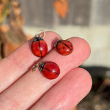 Antique Enamel Ladybird Gold Charm