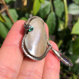 Antique Art Nouveau Snake Blister Pearl Brooch