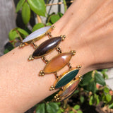Antique Georgian Pinchbeck Semi Precious Bracelet