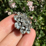 Antique Georgian Black Dot Paste Flower Pendant