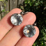 Antique Georgian Silver Paste Earrings