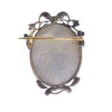 Antique French Silver & Gold Masquerade Brooch