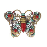 Antique Czechoslovakian Neiger Brothers Butterfly Buckle