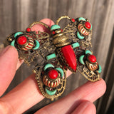 Antique Czechoslovakian Neiger Brothers Butterfly Buckle