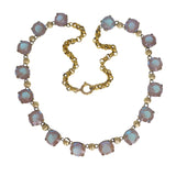 Antique Saphiret Glass Riviere Necklace