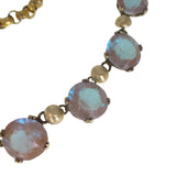 Antique Saphiret Glass Riviere Necklace