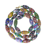 Antique Venetian Matte Glass Trade Bead Necklace