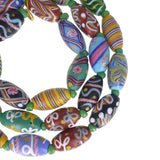 Antique Venetian Matte Glass Trade Bead Necklace