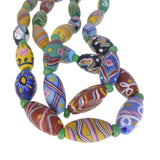 Antique Venetian Matte Glass Trade Bead Necklace