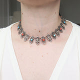 Antique Renaissance Revival Figural Gothic Choker Necklace