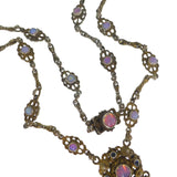Antique Austro Hungarian Silver Opal Necklace