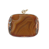 Antique Georgian Gold Marbled Agate Pendant