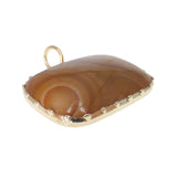 Antique Georgian Gold Marbled Agate Pendant