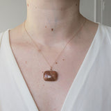 Antique Georgian Gold Marbled Agate Pendant