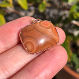Antique Georgian Gold Marbled Agate Pendant