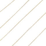 9ct Yellow Gold Lightweight Pendant Belcher Chain - 16 inches