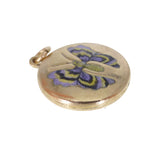 Antique Edwardian Enamel Butterfly Charm