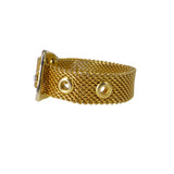Vintage Italian Gold Plated Buckle Ring