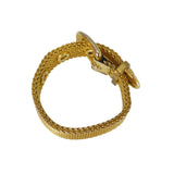 Vintage Italian Gold Plated Buckle Ring