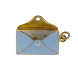 Antique French Enamel 'Je t'aime' Envelope Charm