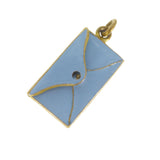 Antique French Enamel 'Je t'aime' Envelope Charm