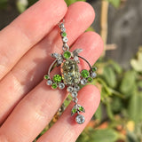 Antique Silver Citrine Paste Pendant