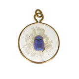 Antique Edwardian Christmas Beetle Scarab Pendant