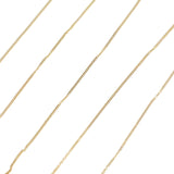 9ct Yellow Gold Lightweight Pendant Curb Chain - 16 inches