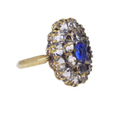 Antique Blue Paste Costume Ring