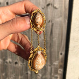 Antique Georgian Cowrie Shell Pendant