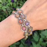 Antique Art Deco Dragons Breath Glass Necklace Bracelet