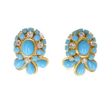 Vintage Christian Dior ‘1967’ Blue Glass Earrings