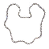 Antique Silver Sparkling Paste Chain Necklace