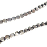 Antique Silver Sparkling Paste Chain Necklace
