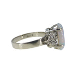 Vintage Gold Opal & Diamond Cocktail Ring