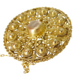 Antique 14k Gold Zeeland Etruscan Cannetille Brooch