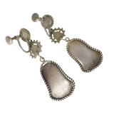 Antique Egyptian Revival Pharaoh Glass Earrings