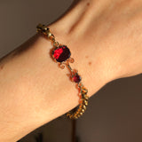 Antique Georgian Halley's Comet Garnet Pendant