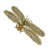 Vintage French Pearl Dragonfly Brooch