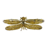 Vintage French Pearl Dragonfly Brooch