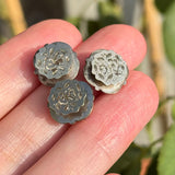 Antique 'Forget Me Not' Enamel Stud Buttons
