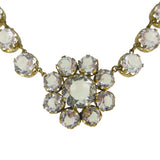 Antique Victorian Paste Floral Necklace
