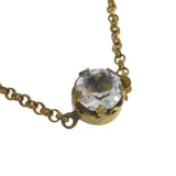 Antique Victorian Paste Floral Necklace