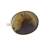 Antique Georgian Gold Dendritic Agate Ring